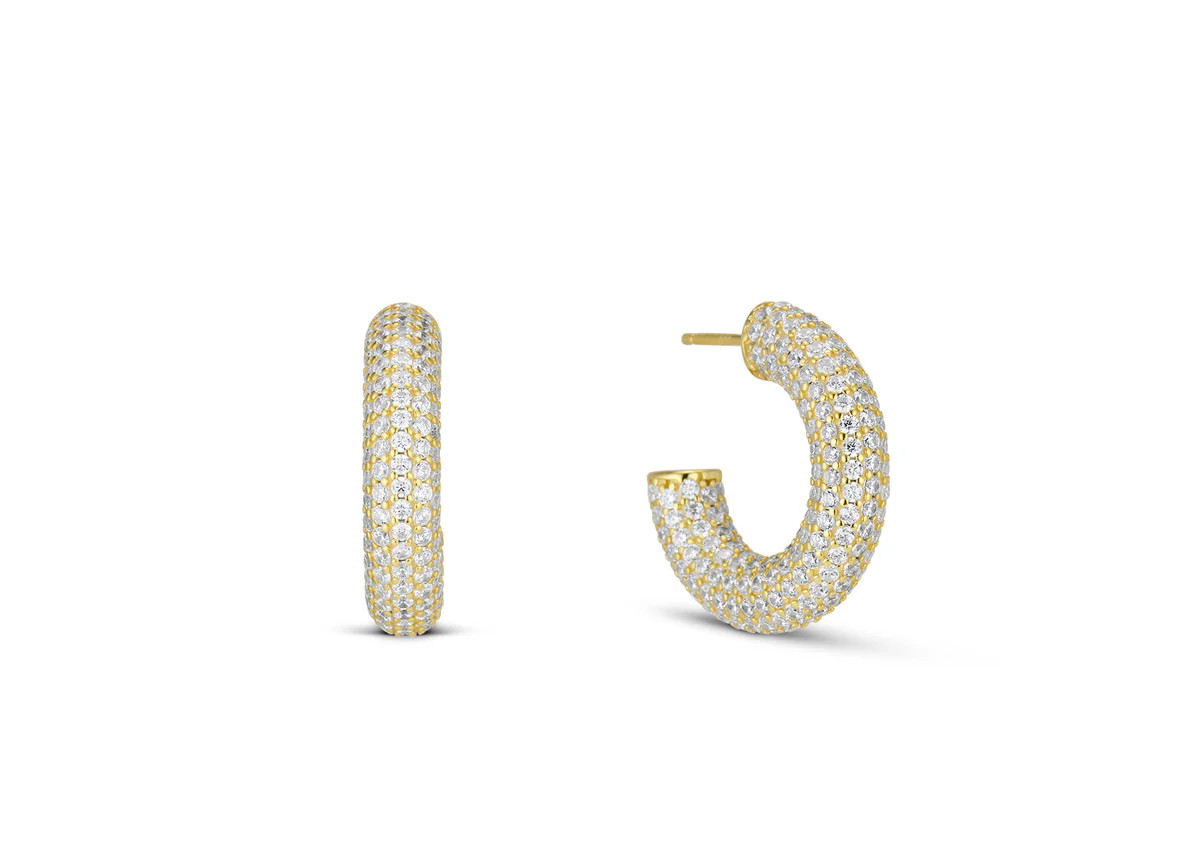 CHUNKY PAVE HOOP EARRING | EP JEWELS 