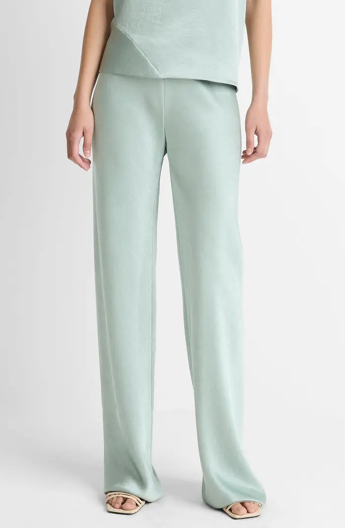 Fluid High Waist Straight Leg Pants | Nordstrom