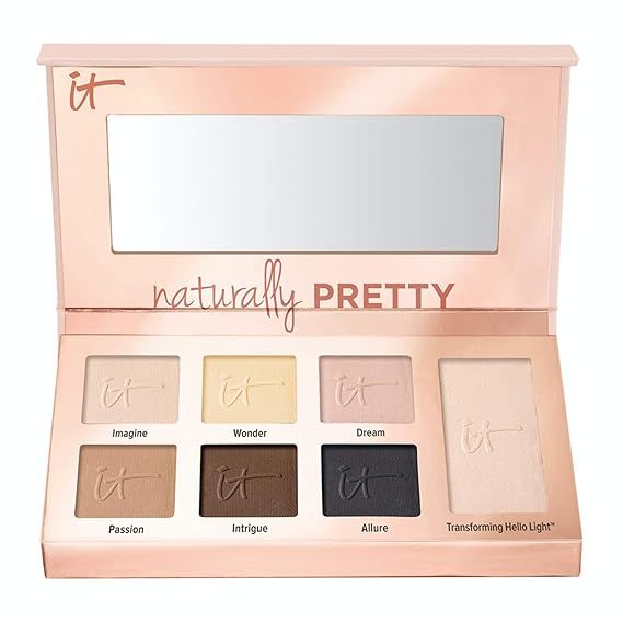 IT Cosmetics Naturally Pretty Essentials - Luxe Eyeshadow Palette - Travel Size - 6 Matte Shades ... | Amazon (US)