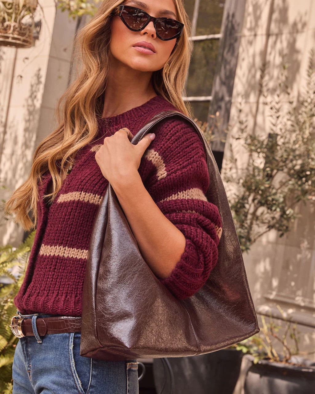 Ravella Slouchy Leather Shoulder Bag | VICI