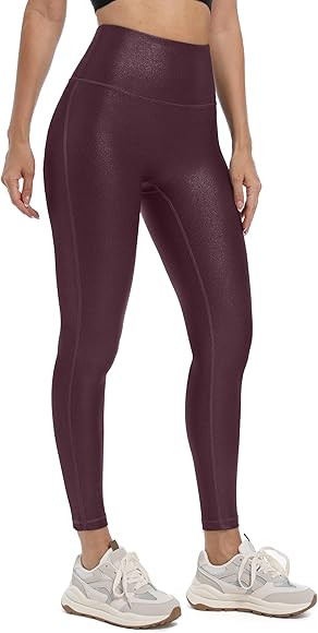 HARTPOR Faux Leather Leggings for Women 25''/28''- High Waisted Tummy Control Leather Pants Stret... | Amazon (CA)