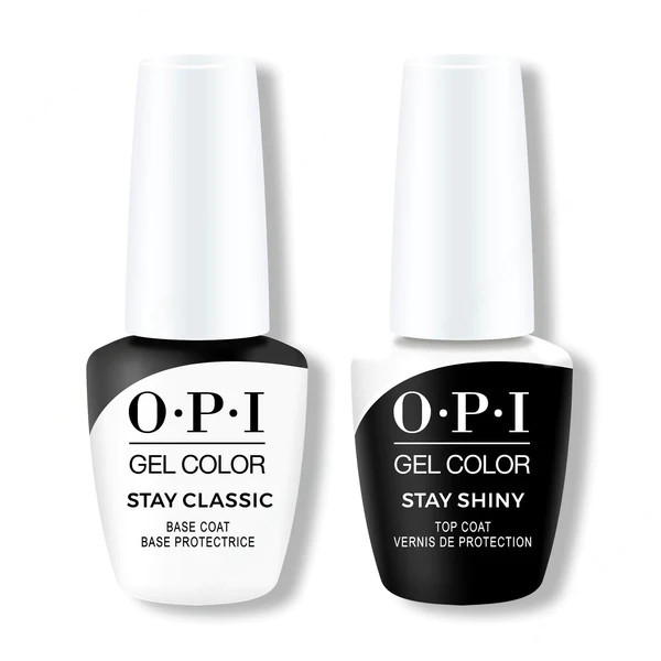 OPI GelColor - Stay Classic Base & Stay Shiny Top Coat 0.5 oz | Beyond Polish