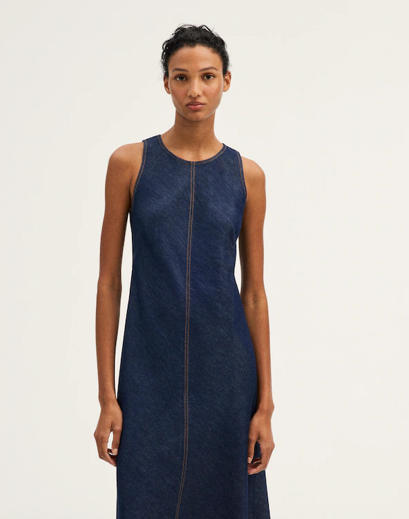 The Elena Midi Dress in Airy Denim | Madewell