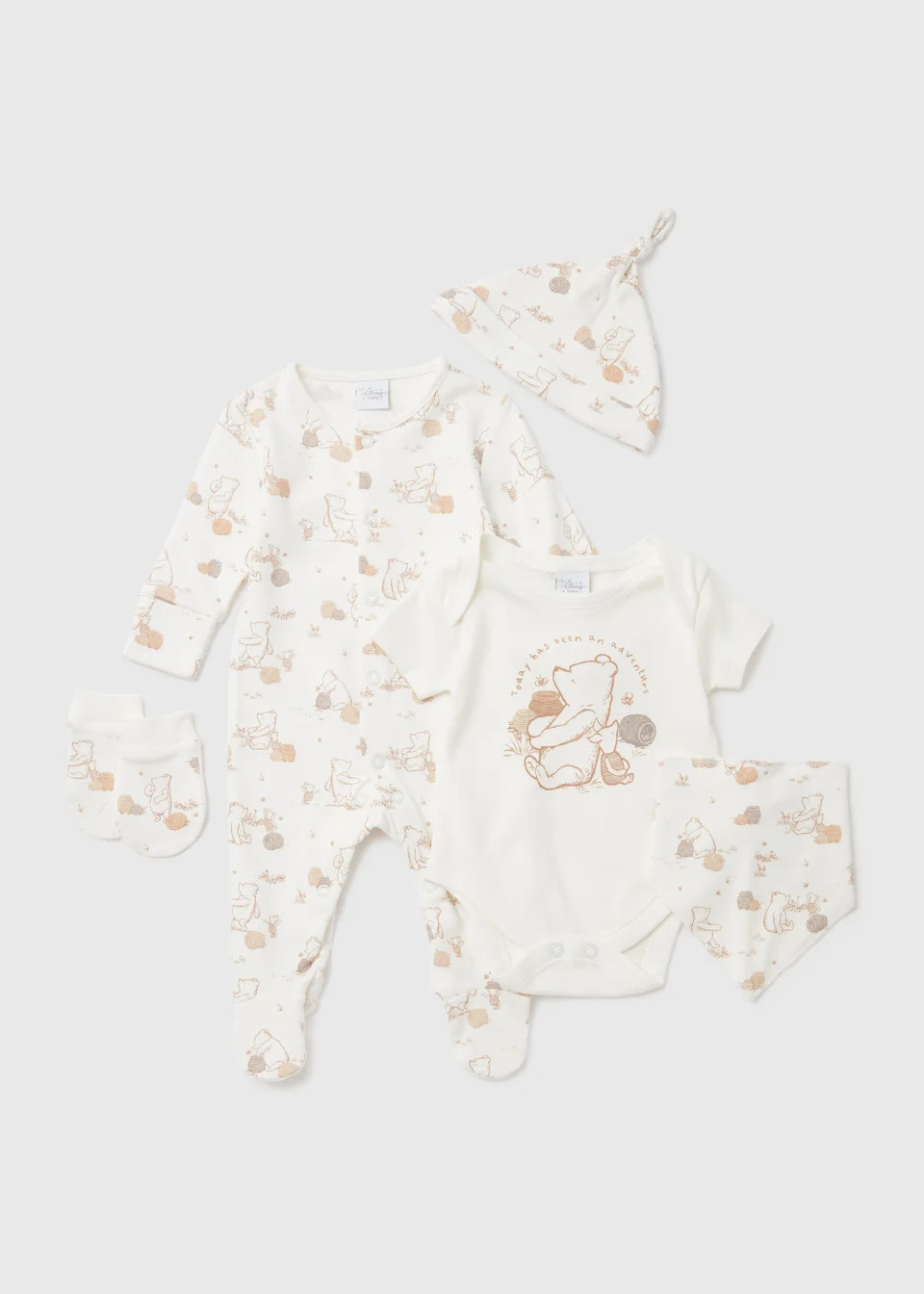 Baby 7 Piece White Disney Winnie the Pooh Set (Newborn-18mths) | Matalan (UK)