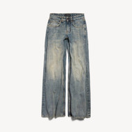 Women's Low Waist Baggy Pants in Blue | Balenciaga CA