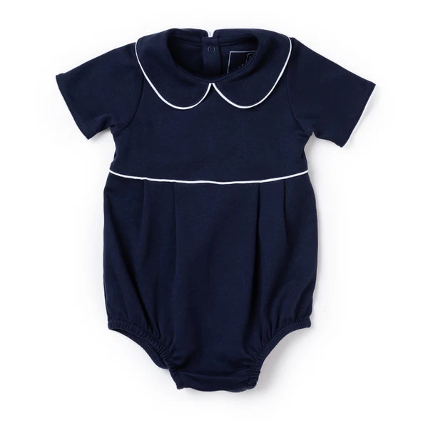 Palmer Boys' Pima Cotton Bubble - Navy | Lila and Hayes