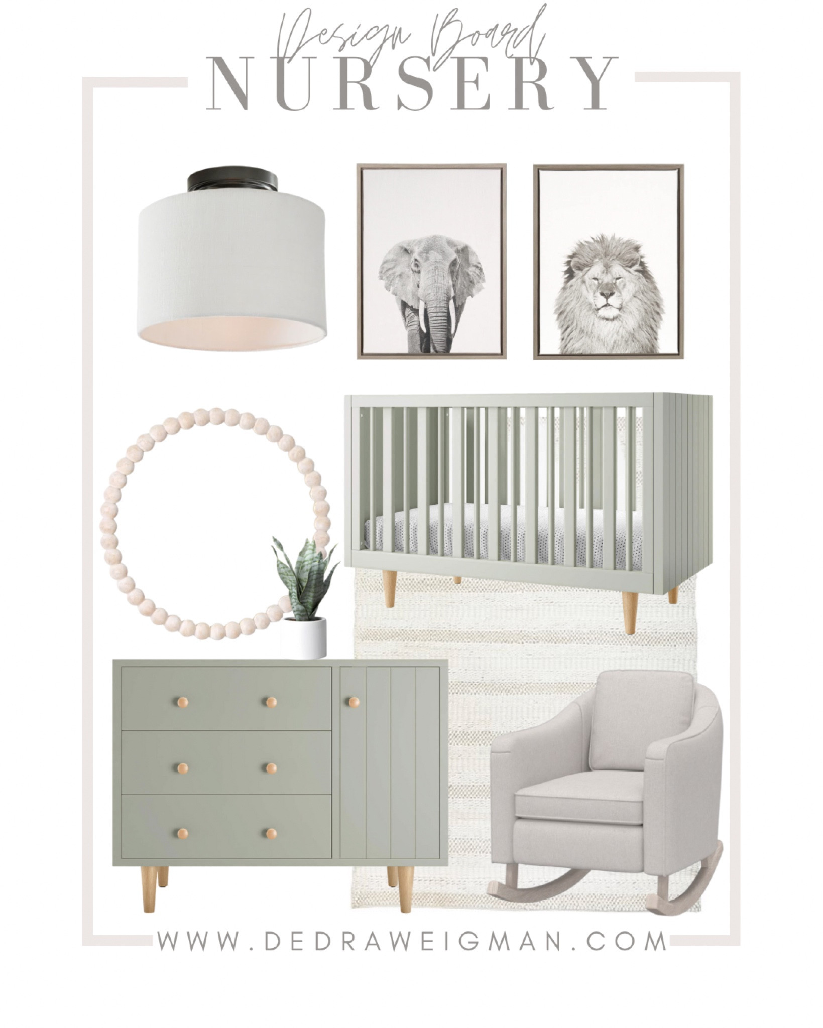 Nursery design inspiration! Loving this sage green crib and dresser.

#nursery #nurserydecor #homedecor 

#LTKkids #LTKbump #LTKhome