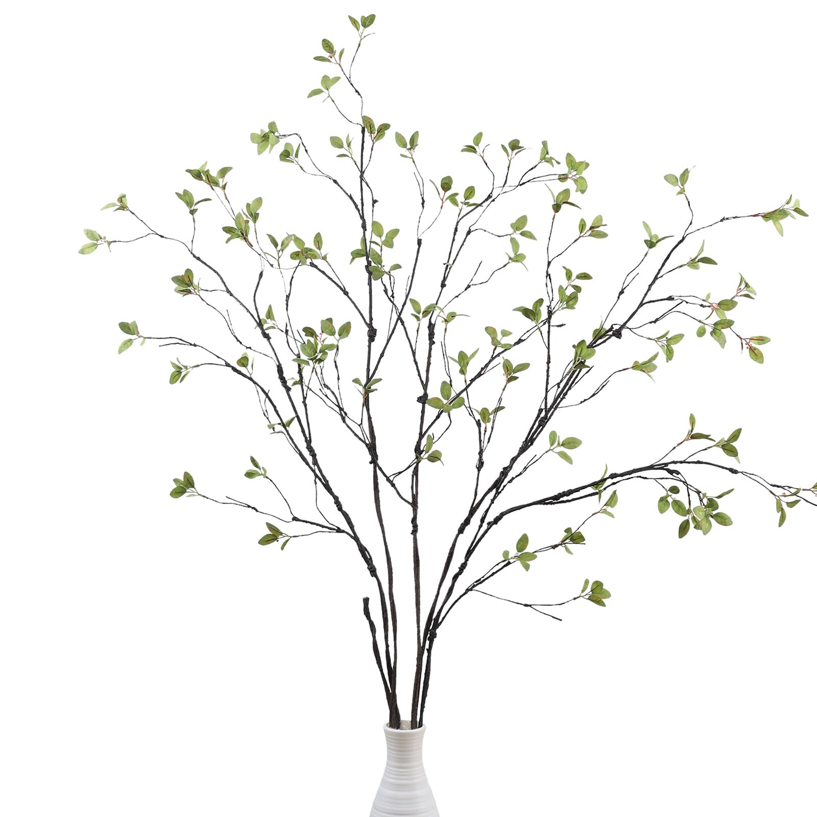 DuHouse 47" 5Pcs Artificial Ficus Branches Fake Greenery Stems Faux Ficus Twig Plants for Home Of... | Amazon (US)