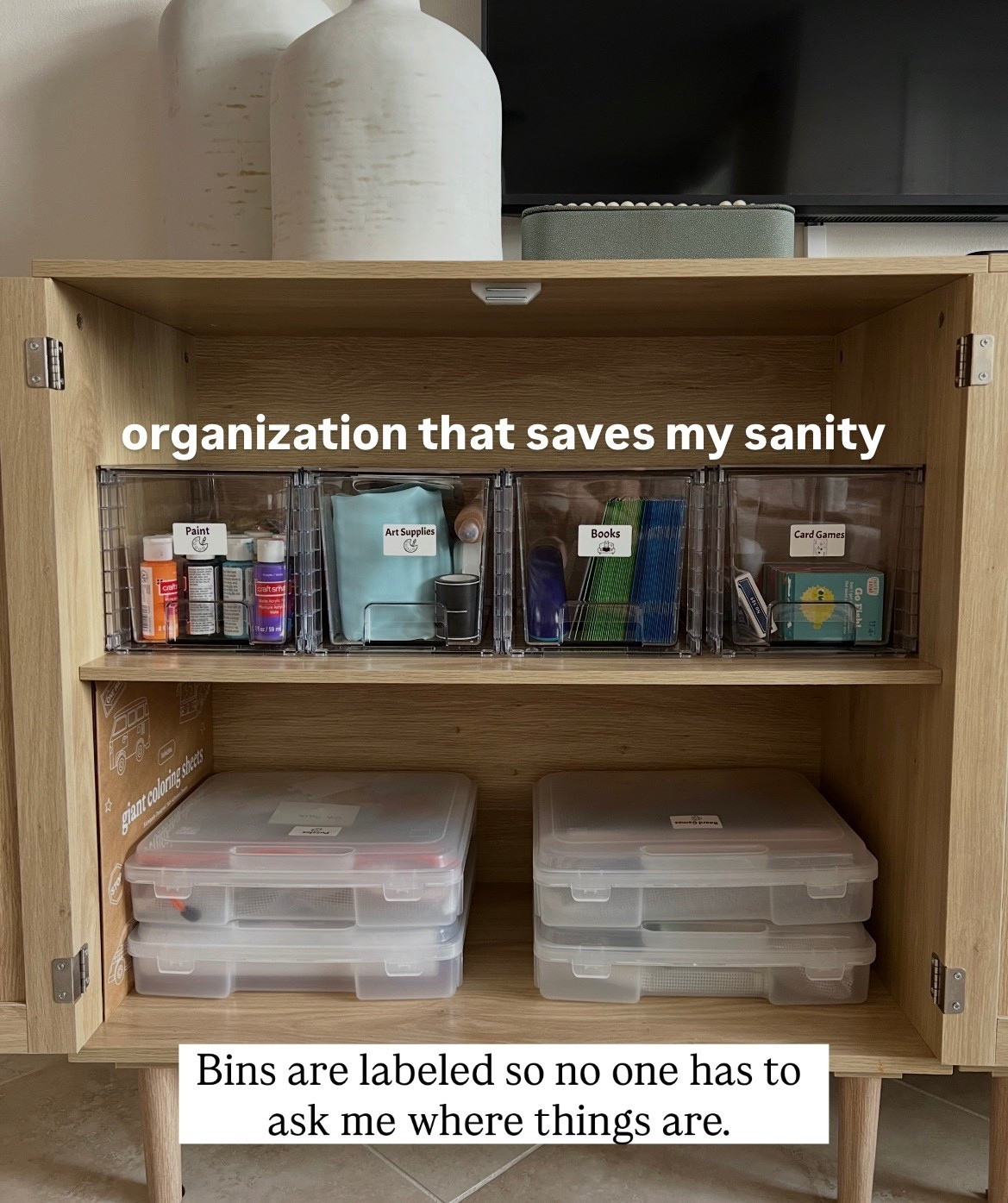 TV cabinet organization

#LTKmomlife #LTKHome