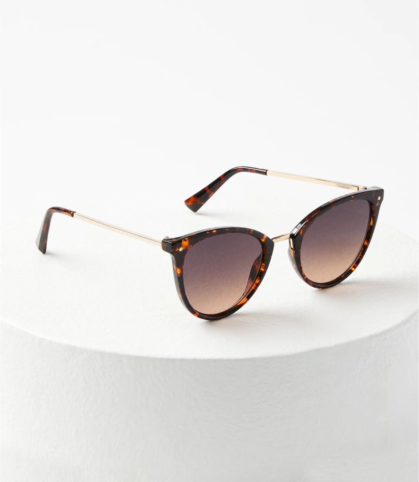 Tortoiseshell Print Cateye Sunglasses | LOFT | LOFT
