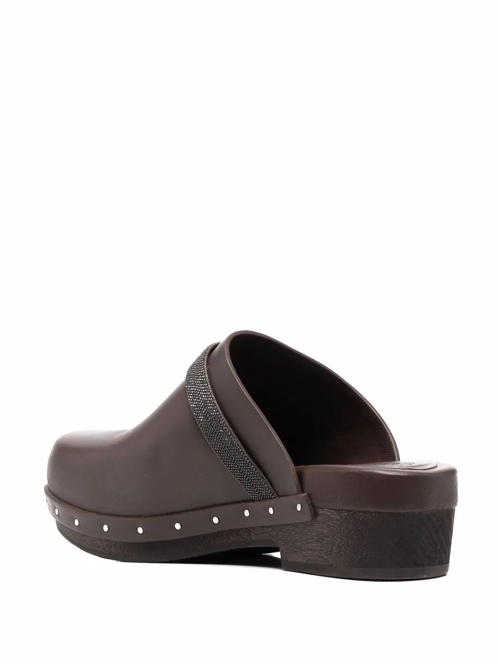 embellished leather clogs | Farfetch Global
