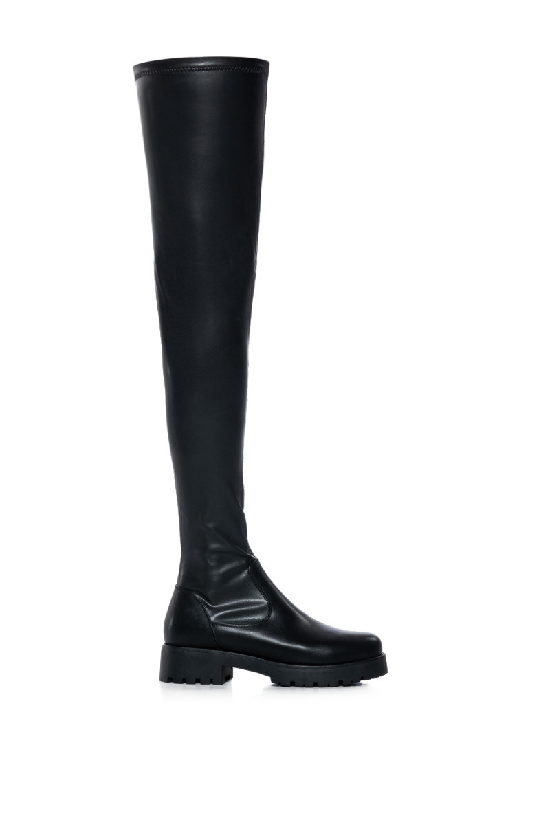 AZALEA WANG SUREVA 4 WAY STRETCH BOOT IN BLACK | AKIRA