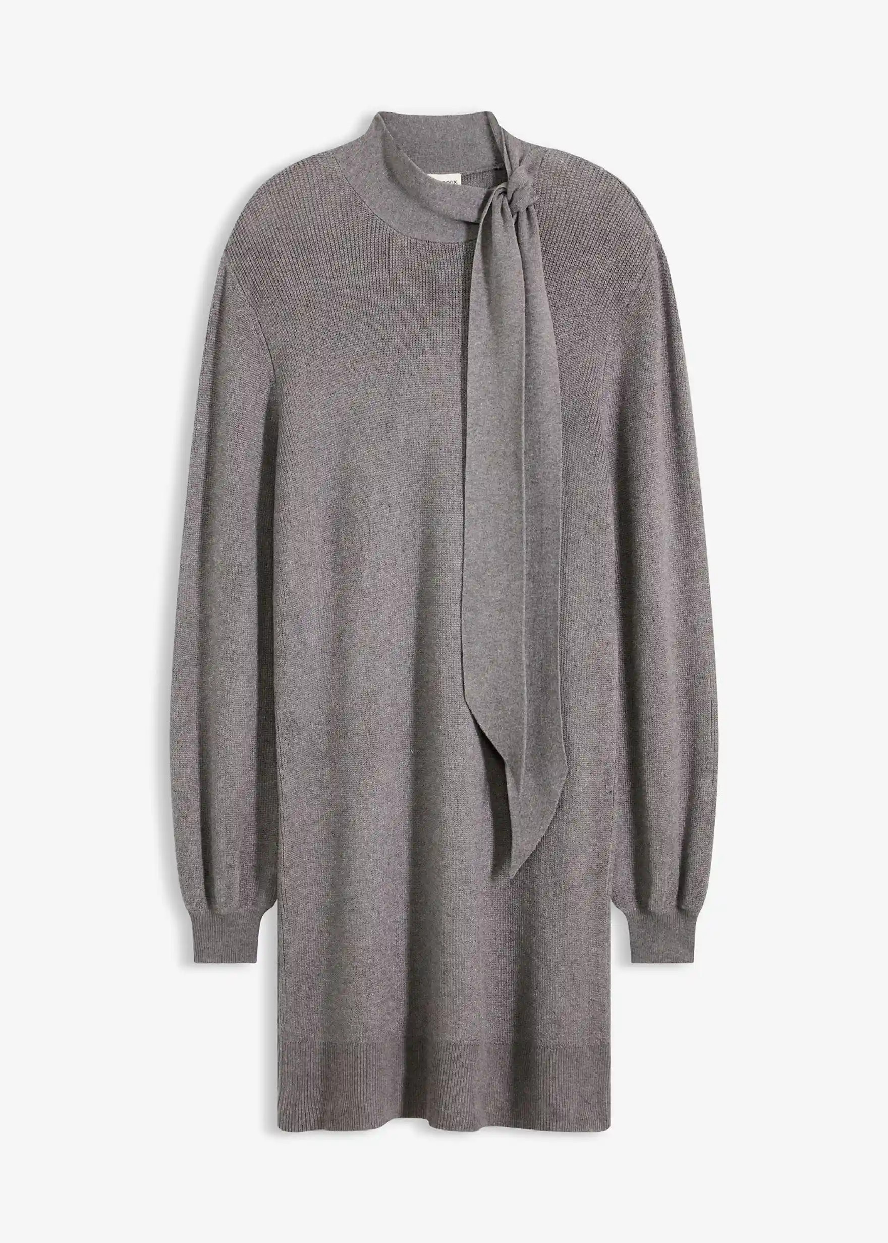 Strickkleid mit Schleife aus softem Viskose-Mix | Bonprix DE