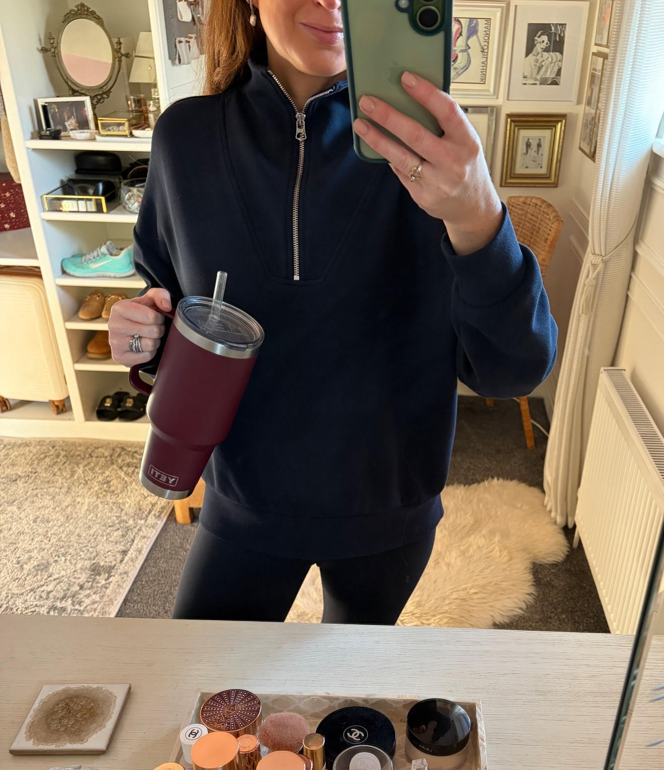 The softest navy half zip for cosy Saturdays at home 💙☕️🗞️ winter outfits 

#LTKuk #LTKwinter #LTKstyletip