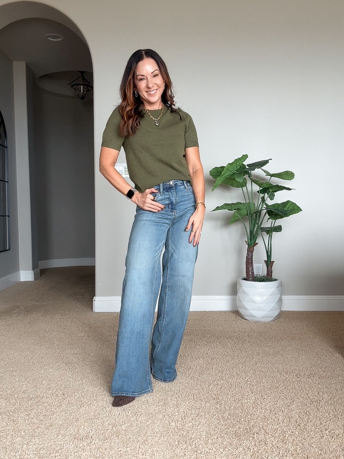 Cutest sweater from Target! Perfect for fall  
Love these jeans! They are regular length and they work well with heels on me. I’m 5’1” and 109 LBS. Sweater is size extra small and the jeans are a size 2. Boots go up a size.



#LTKStyleTip #LTKOver40 #LTKFindsUnder50