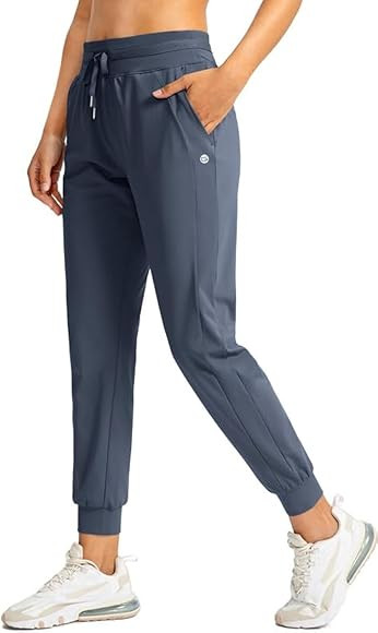 G Gradual Women's Joggers Pants with Zipper Pockets High Waisted Athletic Tapered Sweatpants for ... | Amazon (US)