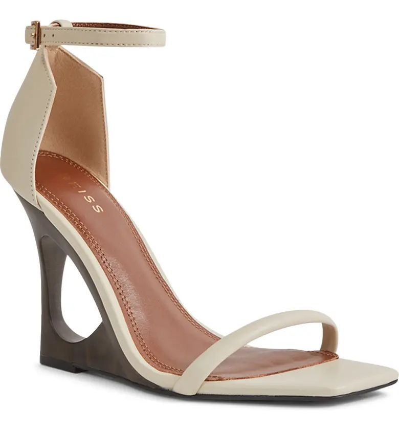 Reiss Cora Ankle Strap Wedge Sandal (Women) | Nordstrom | Nordstrom