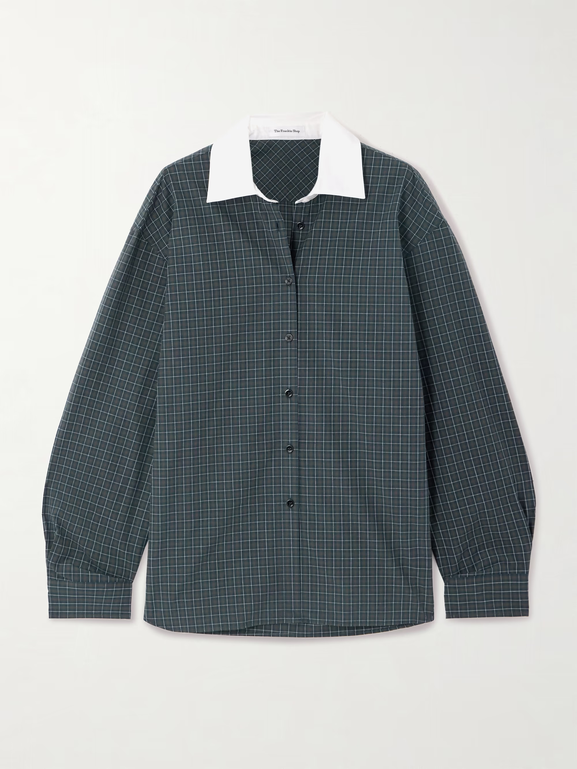 Hylan oversized checked cotton shirt | NET-A-PORTER (UK & EU)