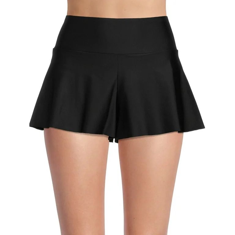 Time and Tru Women’s Flutter Skirt Swimsuit Bottoms - Walmart.com | Walmart (US)