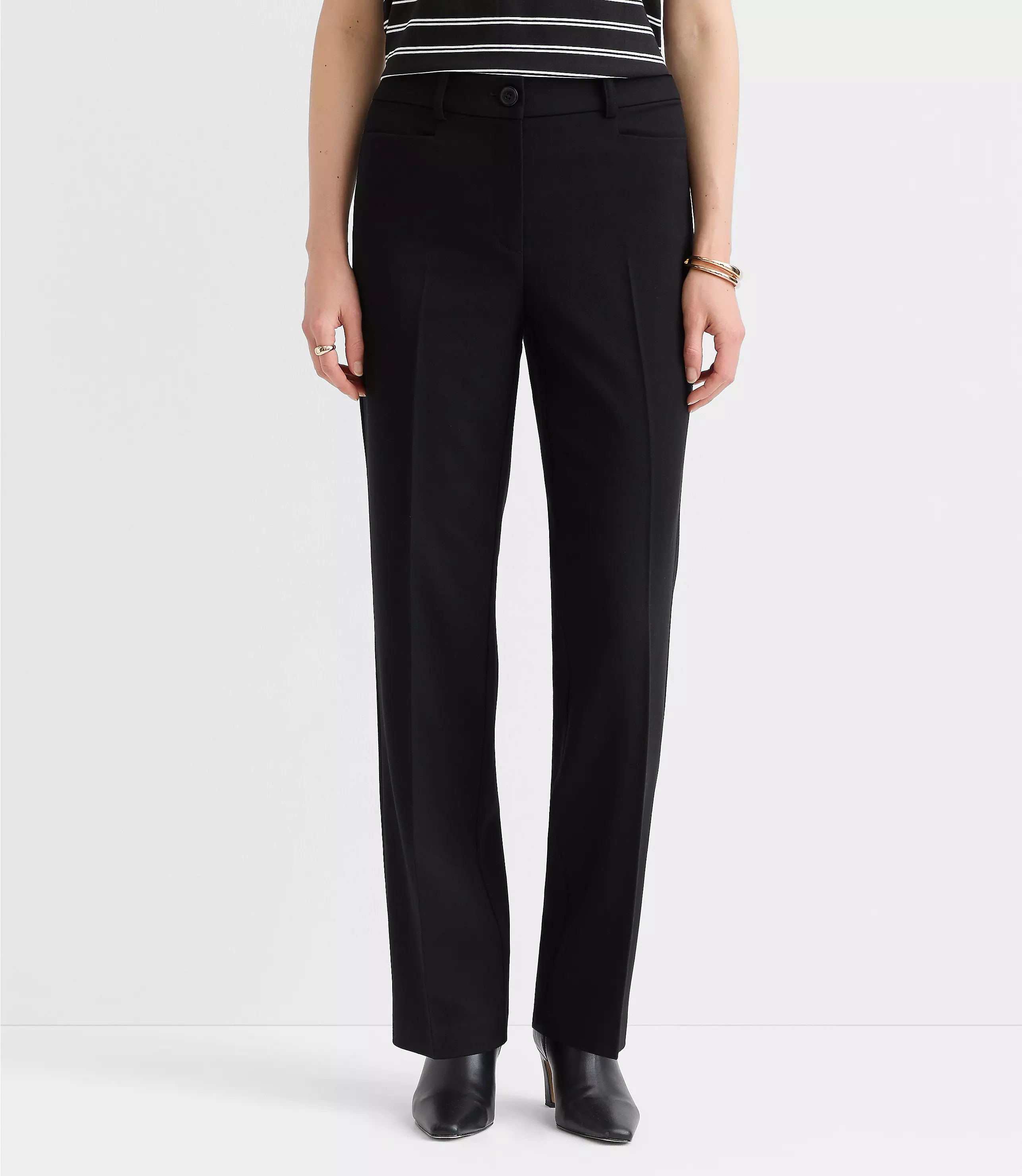 Curvy Parker Straight Pants in Twill | LOFT