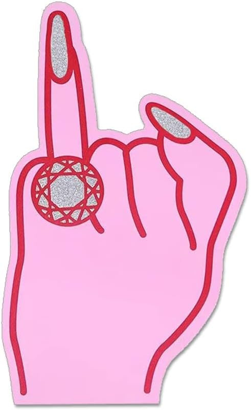 Engagement Ring Foam Finger Bachelorette Party Photo Prop Bachelorette Party Favor | Amazon (US)