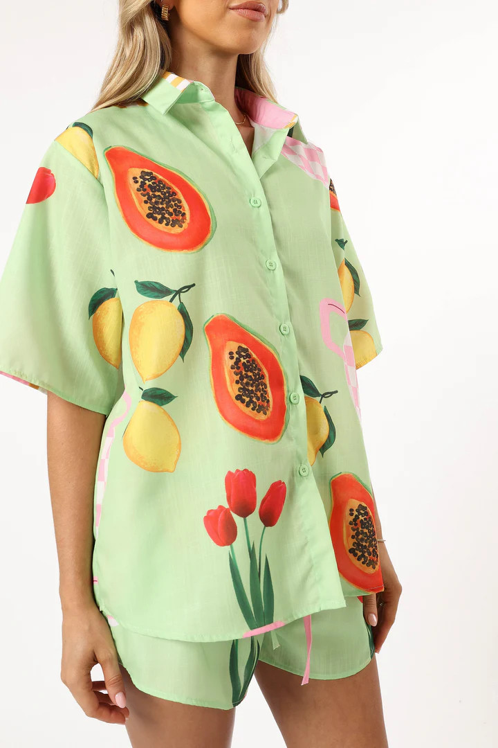 Piccolo Short Set - Green Papaya | Petal & Pup (US)