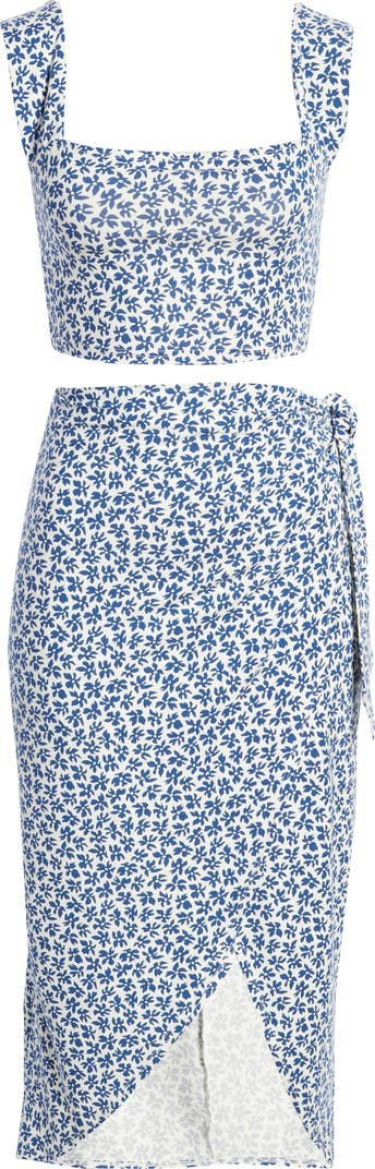 Rika Two-Piece Floral Print Dress - Skirt Set | Nordstrom