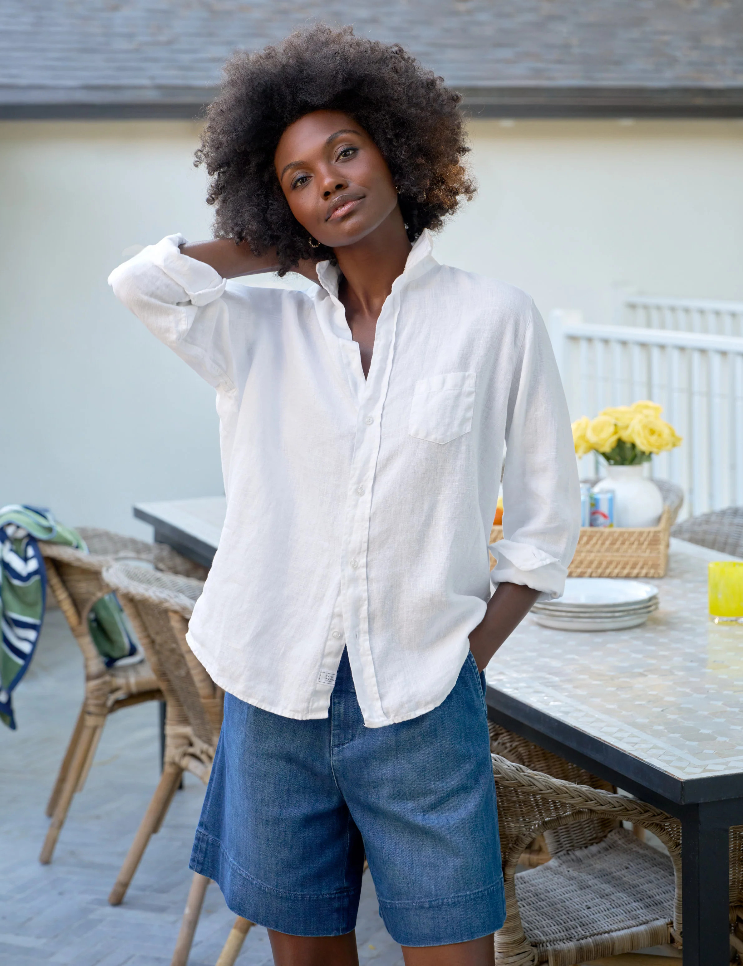 EILEEN White, Washed Linen | Frank & Eileen