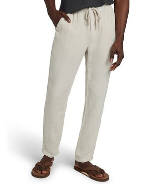 Slim Fit Linen Drawstring Pants | Dillard's
