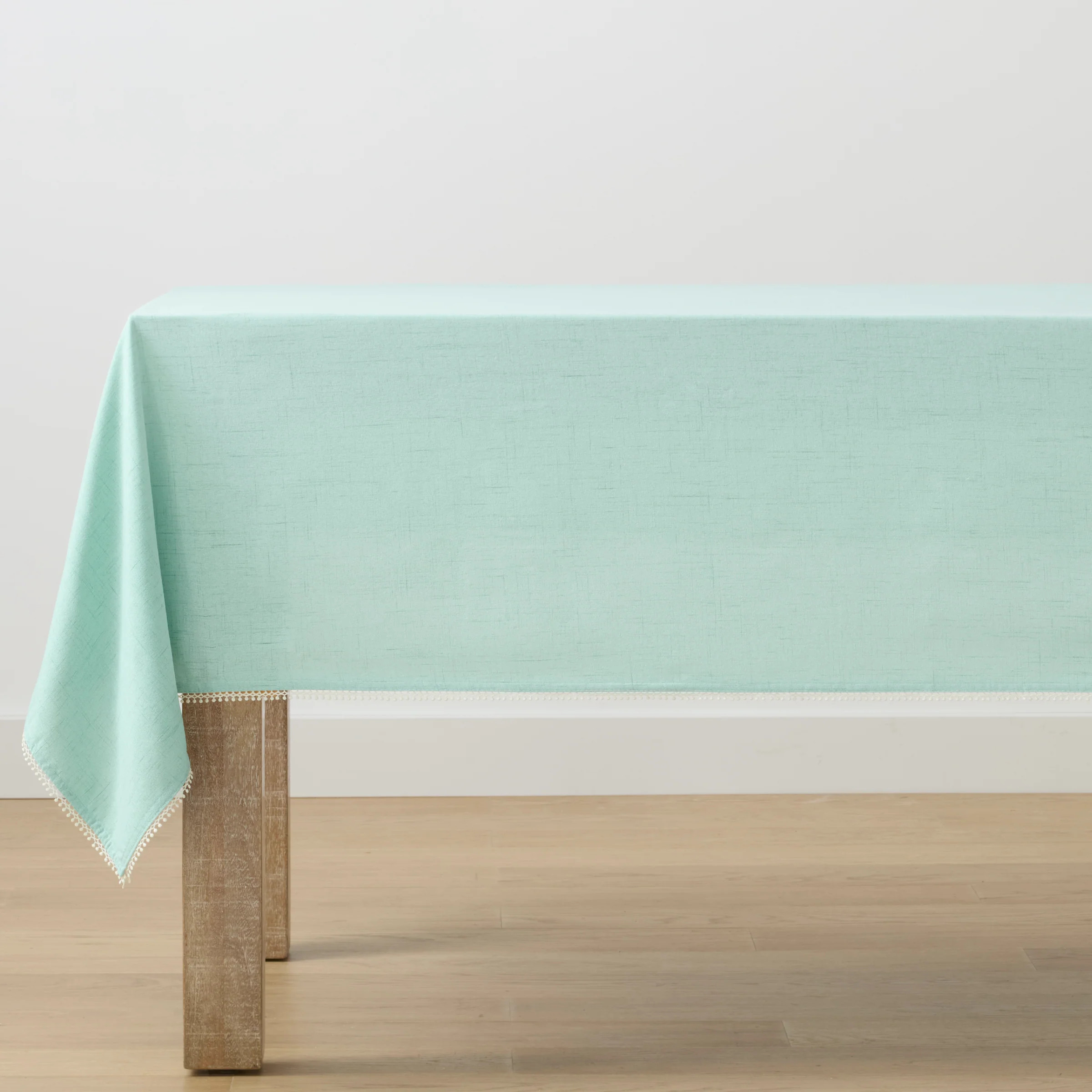 French Perle Solid Ice Blue 52x70 Tablecloth | Lenox