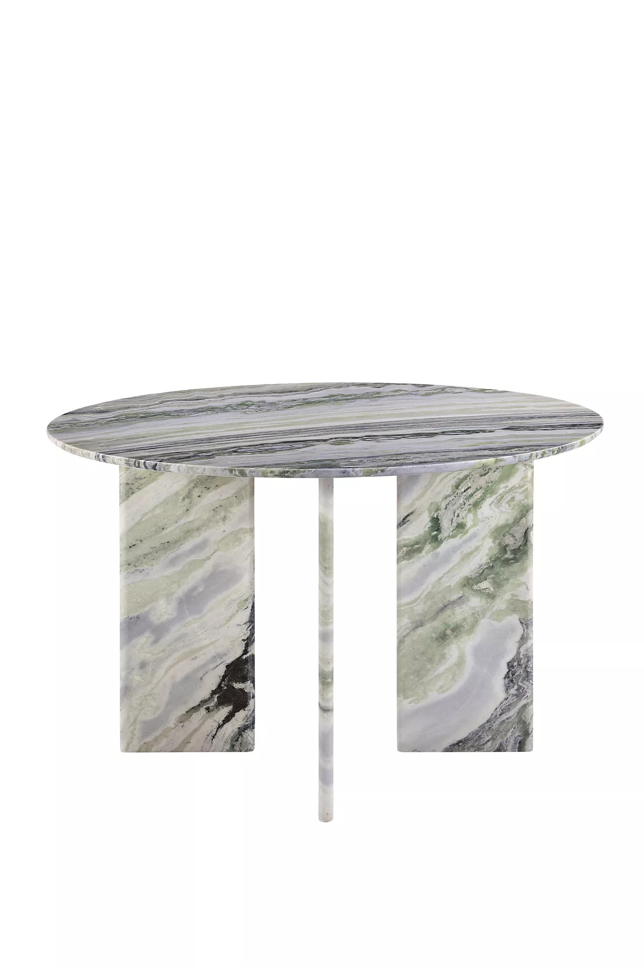 Celia 48" Round Green Onyx Marble Dining Table | Anthropologie (US)