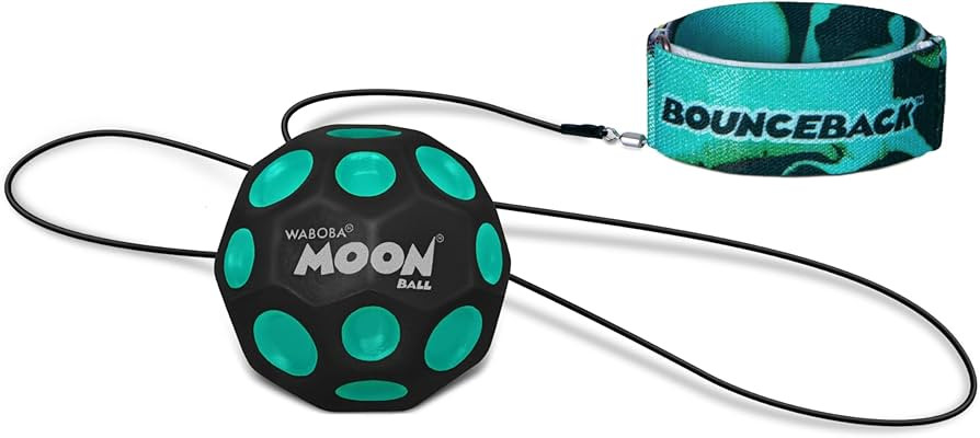 Waboba Bounceback Returning Black and Blue Moon Ball Hyper Bouncy Balls, Extreme Bounce and Fun, ... | Amazon (US)