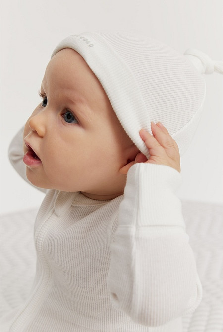 Organically Grown Cotton Unisex Rib Beanie | Country Road (AU)