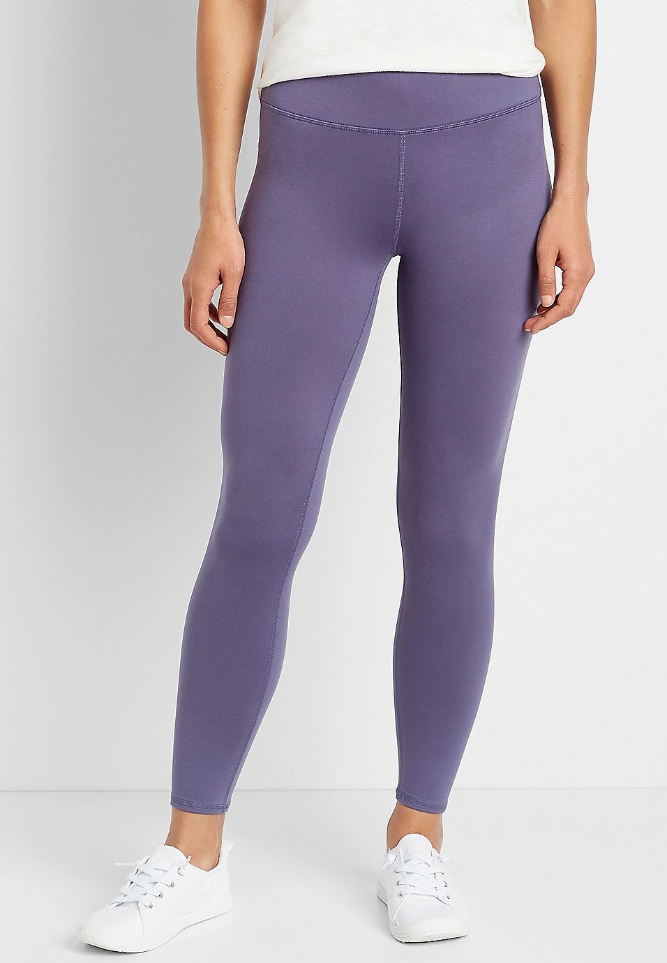 High Rise Purple Active Full Length Legging | Maurices