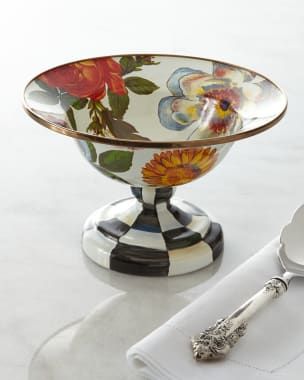 MacKenzie-Childs Flower Market Everything Bowl, Black | Neiman Marcus