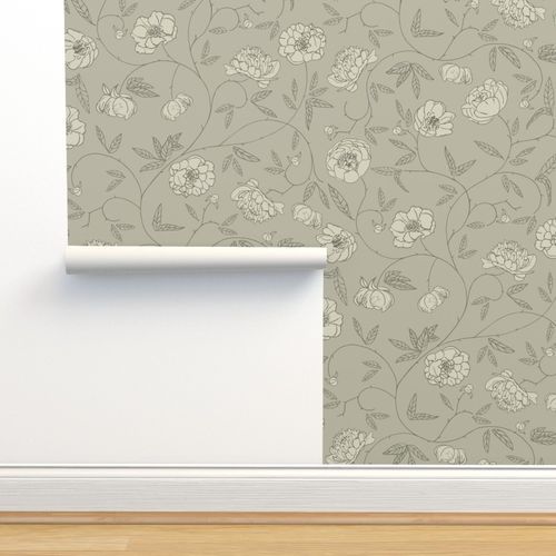 Victorian Peony Wall modern Wallpaper
byjaanahalme
 | Spoonflower