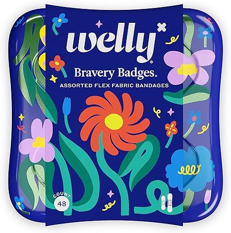 Welly Bandages | Adhesive Flexible Fabric Bravery Badges | Assorted Shapes for Minor Cuts, Scrape... | Amazon (US)