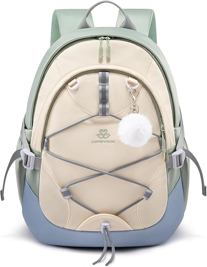 LOVEVOOK School Backpack for Teen Girls, Waterproof Student Backpack Purse, Cute Kid Bookbag with... | Amazon (US)