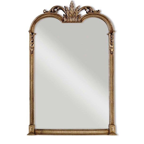 Uttermost 14018P Jacqueline 28"W Baroque Antiqued Arched Wall Mirror - Silver - Walmart.com | Walmart (US)