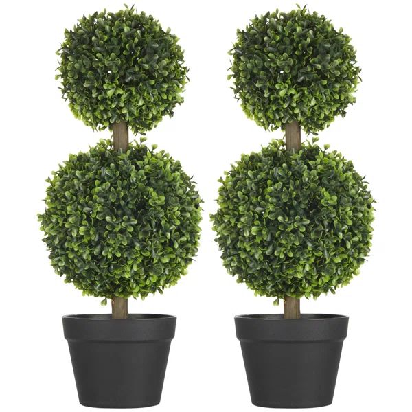 23.5'' Faux Boxwood Topiary in Pot | Wayfair North America