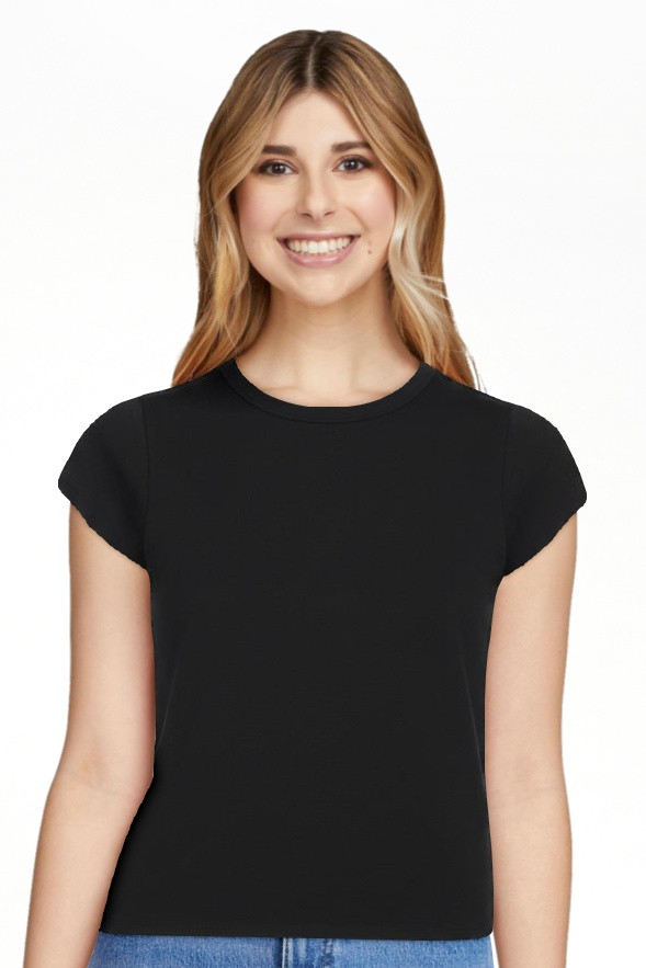 Free Assembly Women's and Women's Plus Cap Sleeve Tee, Sizes XS-4X | Walmart (US)