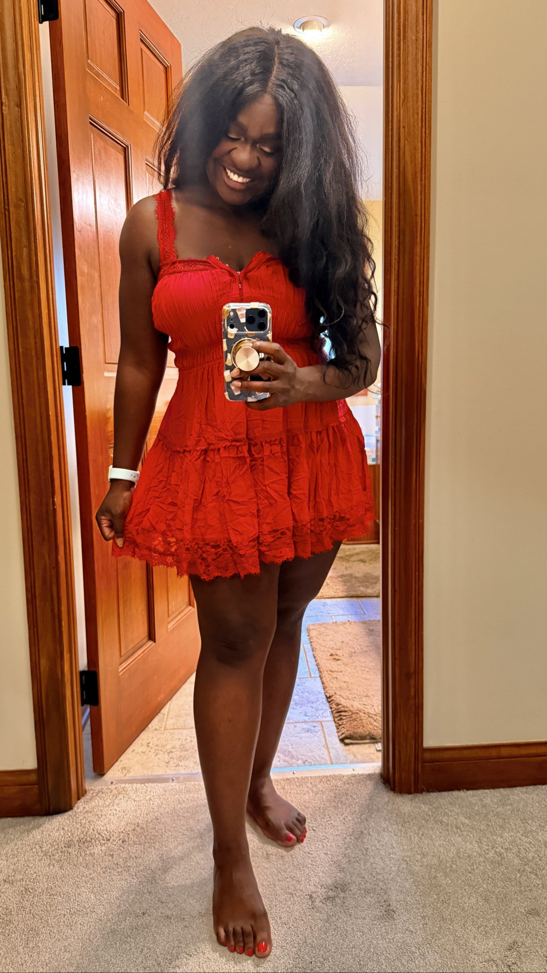Red is my color ❤️❤️❤️

#dress
#minidress
#freepeople
#red
#summerdress
#ootd 
#midsize

#LTKMidsize #LTKootd