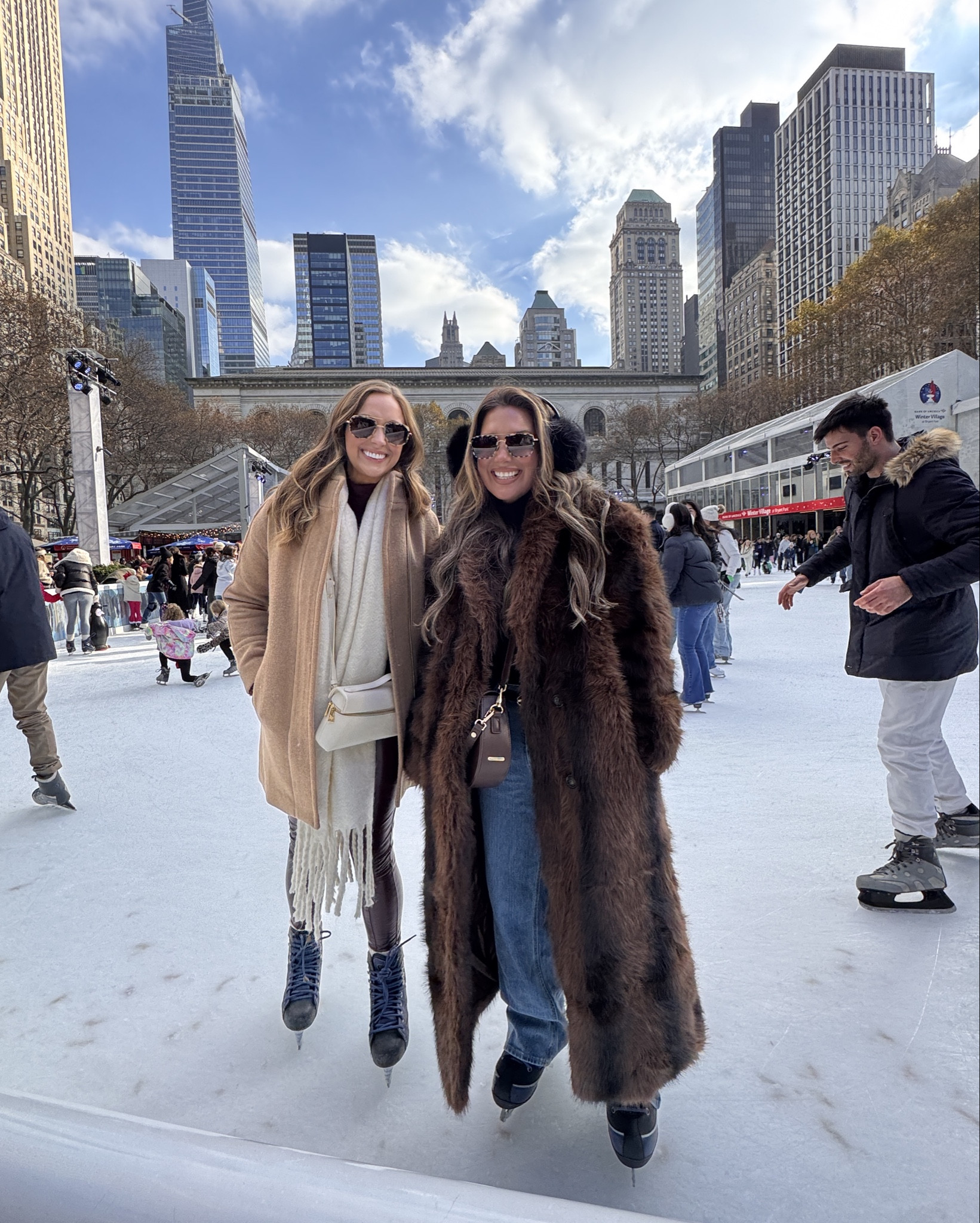 NYC outfit 🫶🏼✨✨
Found the perfect brown fur coat for winter!! It’s so cozy and fits my petite body frame. Wearing size small. 
Fits oversized. 

#LTKOver40 #LTKSeasonal #LTKPetite