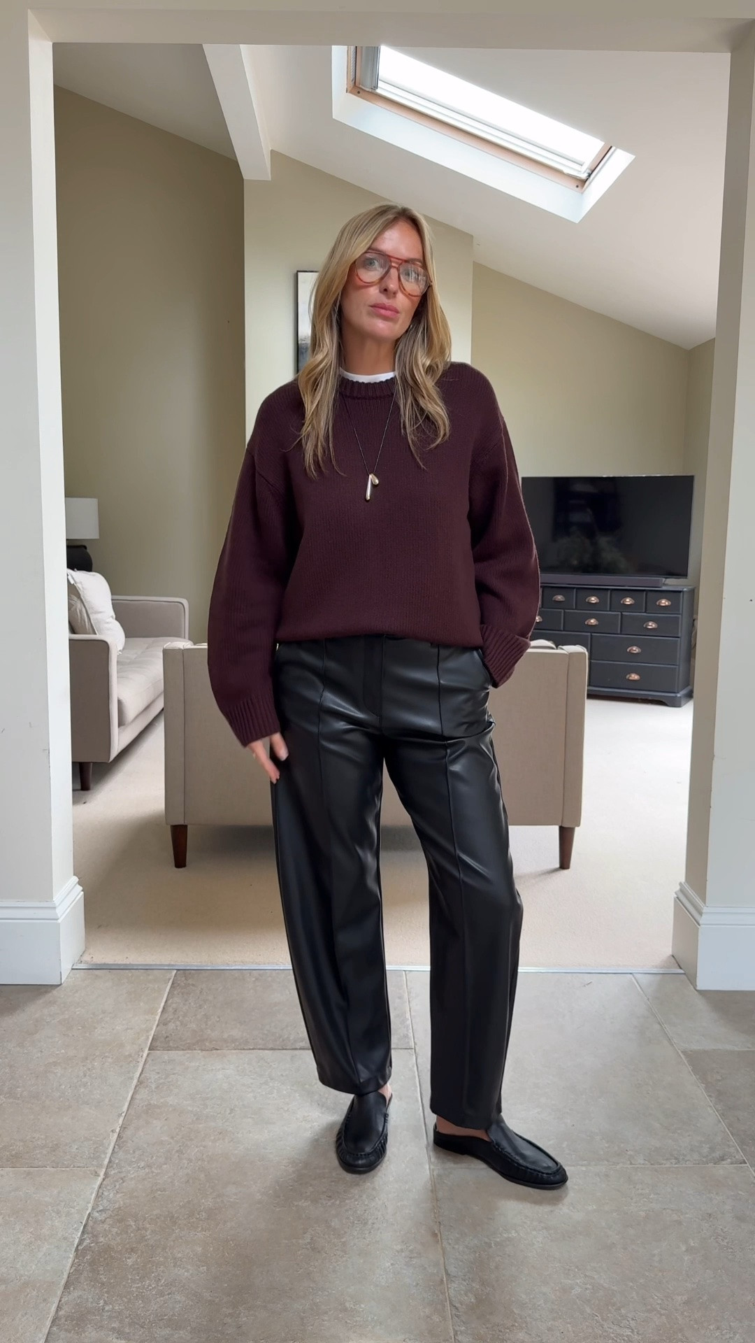Sizing …
I’m wearing U.K. 14 regular in the trousers 
Jumper medium - it’s an oversized fit 
Loafers - true to size 
Necklace is part of a set  - available in store only 

Ad

#LTKuk #LTKautumn #LTKworkwear
