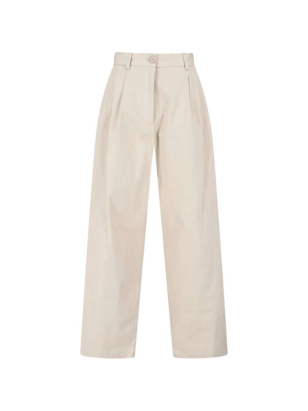 The Frankie Shop Nostrand pleated cotton-chino trousers - Neutrals | Farfetch Global