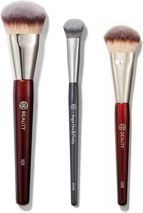 BK Beauty Brushes Set - A506, 109 & 101 Concealer, Contoured Foundation, and Mini Foundation Brus... | Amazon (US)
