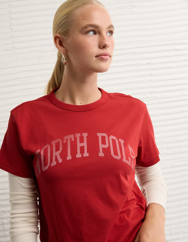 AE Ex-Boyfriend Holiday Graphic T-Shirt | American Eagle Outfitters (US & CA)
