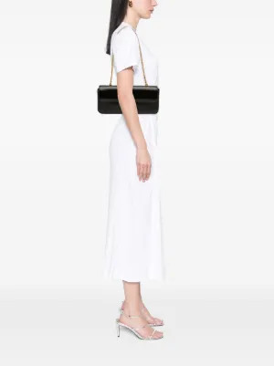 Celine Pre-Owned 2021 Shiny Calfskin Triomphe Chain Shoulder Bag | Black | FARFETCH UK | Farfetch Global