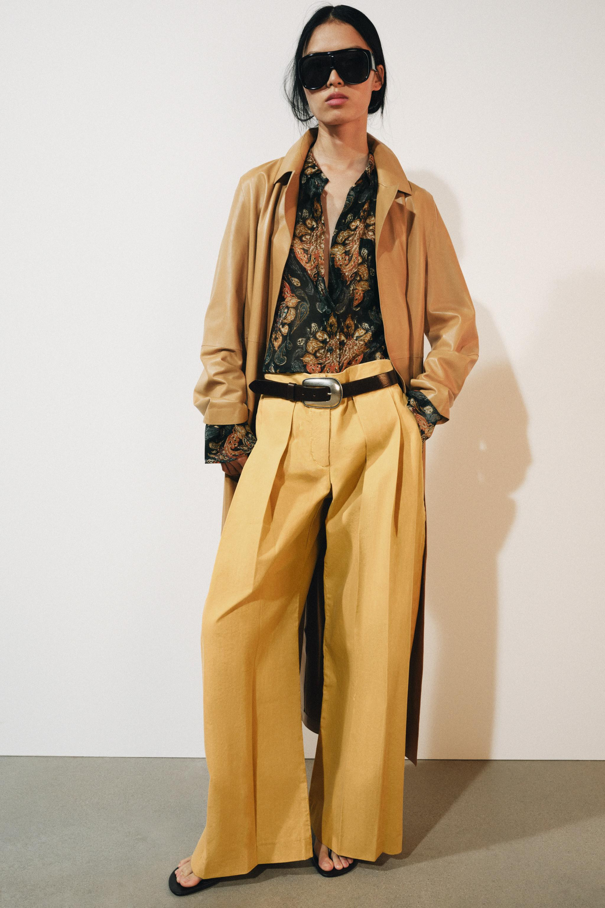 ZW COLLECTION PLEATED PANTS | Zara US