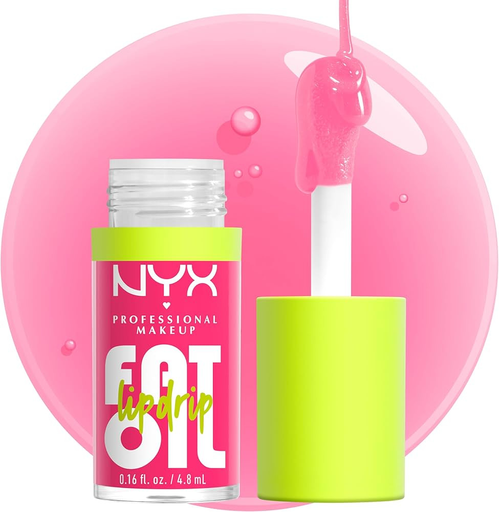 NYX PROFESSIONAL MAKEUP Fat Oil Lip Drip, Moisturizing, Shiny and Vegan Tinted Lip Gloss - Missed... | Amazon (US)